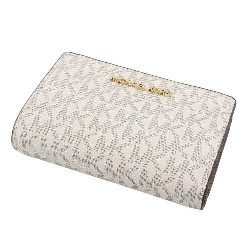 マイケルコース 二つ折り財布 レディース JET SET TRAVEL ホワイト MICHAEL KORS 35F8GTVF2B バニラ