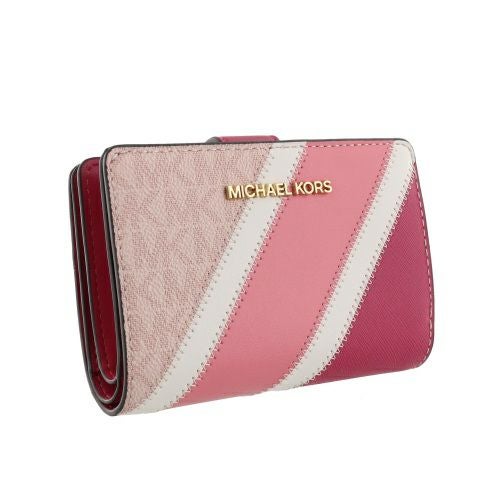 マイケルコース 二つ折り財布 レディース JET SET TRAVEL ピンク MICHAEL KORS 35R3GTVF6V CRMNE PNK MLT
