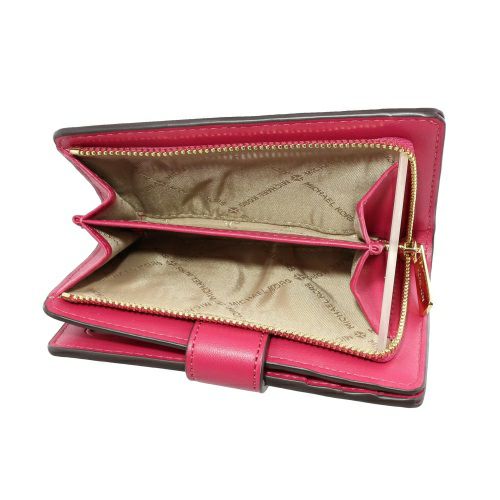 マイケルコース 二つ折り財布 レディース JET SET TRAVEL ピンク MICHAEL KORS 35R3GTVF6V CRMNE PNK MLT
