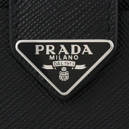 プラダ 二つ折り財布 メンズ SAFFIANO TAB ブラック PRADA 2MC066 2DYG