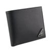 プラダ 二つ折り財布 メンズ SAFFIANO TRIANGOLO ブラック PRADA 2MO738 QHH F0002 NERO