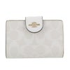 コーチ アウトレット 二つ折り財布 レディース ミディアム シグネチャー ホワイト COACH OUTLET C0082 IMRFF
