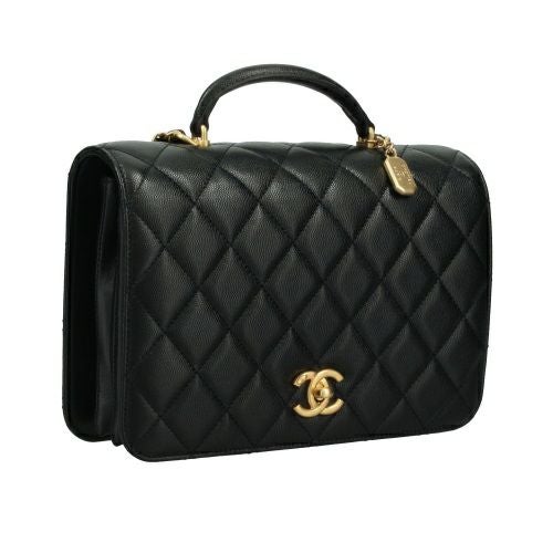 K*様 CHANEL ブラック ハンドバッグ 91478119 シャネル ハンドバッグ レディース ブラック CHANEL AS4369 B13697