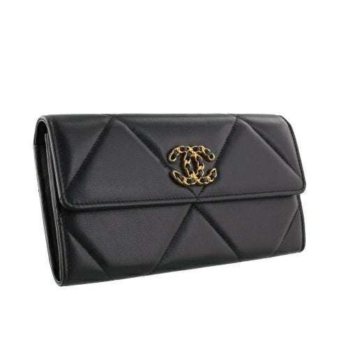 シャネル 長財布 レディース CHANEL 19 ロング フラップ ウォレット