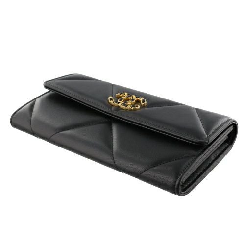 シャネル 長財布 レディース CHANEL 19 ロング フラップ ウォレット