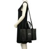 バレンシアガ トートバッグ レディース ハードウェア ロゴ プリント ブラック BALENCIAGA 671402 2103A 1000 BLACK