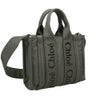 クロエ トートバッグ レディース WOODY ウッディ ロゴ リボン グレー CHLOE 23WS397 L41 066 ELEPHANT GREY