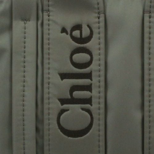 クロエ トートバッグ レディース WOODY ウッディ ロゴ リボン グレー CHLOE 23WS397 L41 066 ELEPHANT GREY