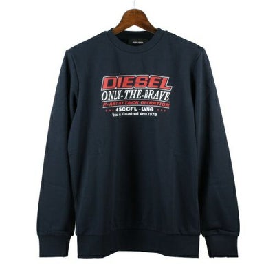 ディーゼル クルーネックスウェット メンズ ネイビー DIESEL A02969 
