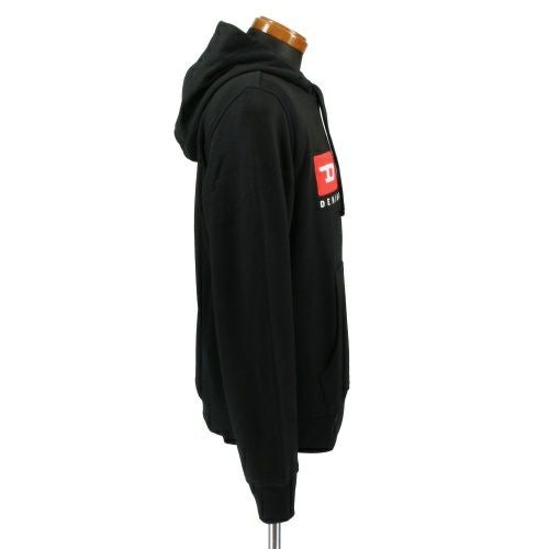 ディーゼル パーカー メンズ ブラック DIESEL A03757 0BAWT 9XX BLACK