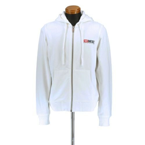 ディーゼル パーカー メンズ ホワイト DIESEL A03769 0BAWT 100 WHITE Lサイズ