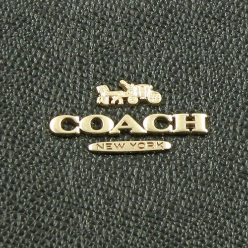 コーチ アウトレット トートバッグ レディース クロスグレーン レザー ジップ トップ トート ブラック COACH OUTLET 4454 IMBLK