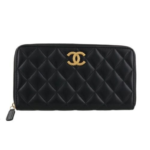 シャネル 長財布 レディース ココマーク ブラック CHANEL AP3406