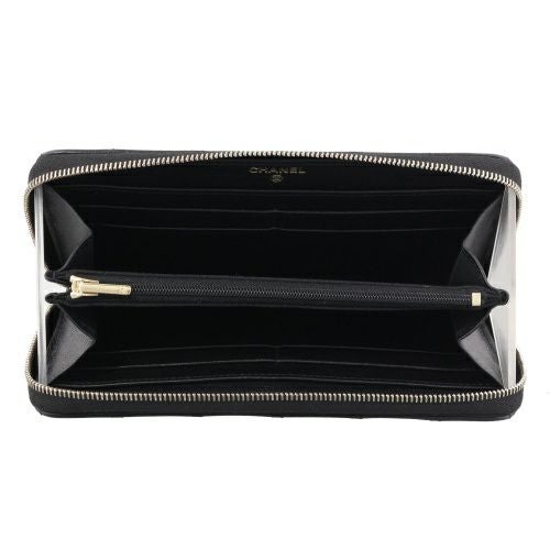 シャネル 長財布 レディース ココマーク ブラック CHANEL AP3406