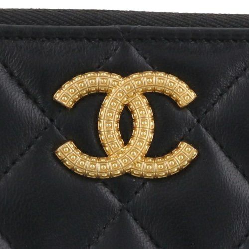 シャネル 長財布 レディース ココマーク ブラック CHANEL AP3406