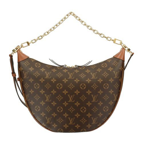 ルイヴィトン ショルダーバッグ モノグラム ループ・ホーボー ブラウン