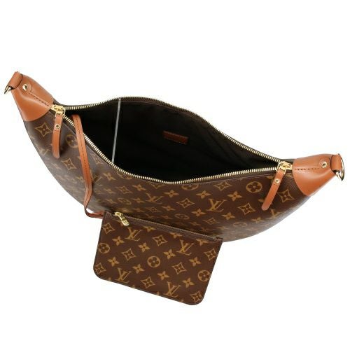 ルイヴィトン ショルダーバッグ モノグラム ループ・ホーボー ブラウン