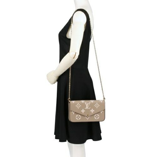 ルイヴィトン ショルダーバッグ モノグラム アンプラント ポシェット・フェリシー ベージュ LOUIS VUITTON M82610 トゥルトレールクレーム