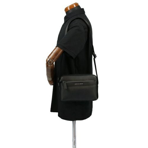マイケルコース ショルダーバッグ メンズ クーパー レザー ユーティリティ クロスボディー ブラック MICHAEL KORS 37F2LCOC5L BLACK