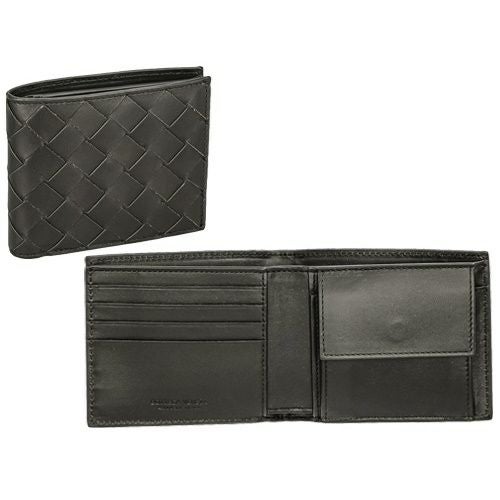 ボッテガヴェネタ 二つ折り財布 メンズ イントレチャート INTRECCIATO カーキ BOTTEGA VENETA 605722 VCPQ4 3203