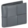 ボッテガヴェネタ 二つ折り財布 メンズ マキシイントレチャート INTRECCIATO グレー BOTTEGA VENETA 649605 VBWD2 1242