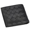 ボッテガヴェネタ 二つ折り財布 メンズ イントレチャート INTRECCIATO ブラック BOTTEGA VENETA 740273 VCPQ4 8803