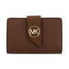 マイケルコース 二つ折り財布 レディース グリニッジ ミディアム タブ ジップ ウォレット ブラウン MICHAEL KORS 32F1GGRD8L 230 LUGGAGE