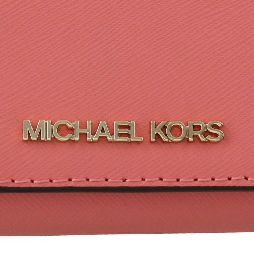 マイケルコース 三つ折り財布 レディース JET SET TRAVEL ジップアラウンドウォレット スモール ピンク MICHAEL KORS 35H9GTVZ5L GRAPEFRUITE