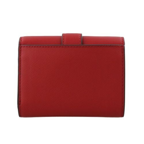 マイケルコース 三つ折り財布 レディース カルメン ノン レザー ヴィーガン レッド MICHAEL KORS 35T2SNMF6L BRIGHT RED
