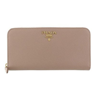 プラダ PRADA 二つ折り財布 レディース ピンクベージュ 1ML018 QWA 