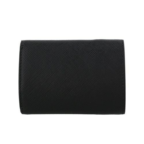 プラダ 三つ折り財布 メンズ トライアングルロゴ ブラック PRADA