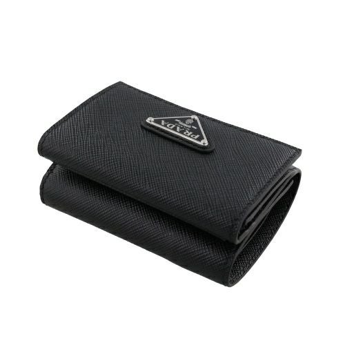 箱付き☆プラダ☆ ネックレス　黒　レザー PRADA（プラダ） ボロタイ 2IC129 038 レディーストライアングルロゴ
