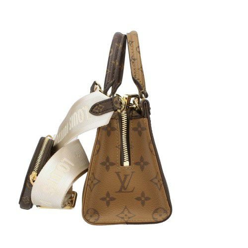 ルイヴィトン ハンドバッグ モノグラム オンザゴー EW ブラウン LOUIS