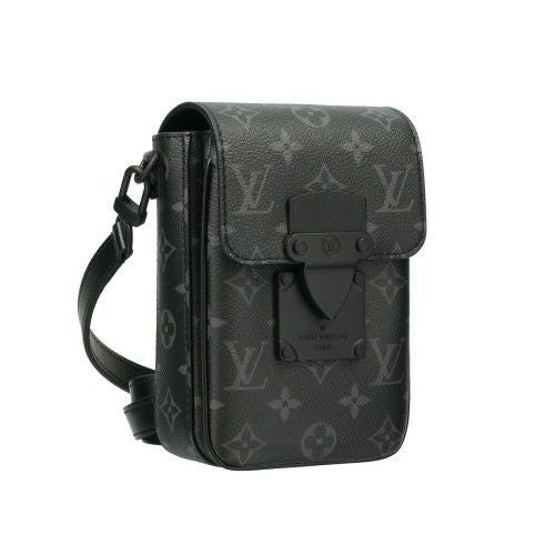 ルイヴィトン ショルダーバッグ モノグラム Sロック ヴェルティカル・ウェアラブル ウォレット ブラック LOUIS VUITTON M82252