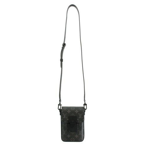 ルイヴィトン ショルダーバッグ モノグラム Sロック ヴェルティカル・ウェアラブル ウォレット ブラック LOUIS VUITTON M82252