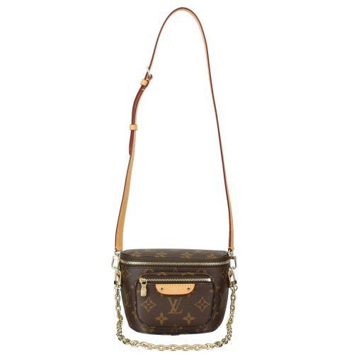 ルイヴィトン ショルダーバッグ モノグラム ミニバムバッグ ブラウン