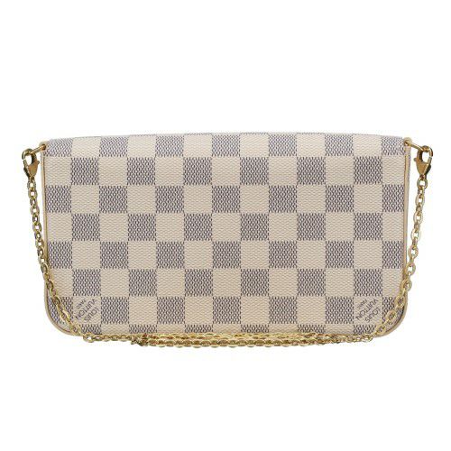 ルイヴィトン ショルダーバッグ ダミエ･アズール ポシェット・フェリシー ホワイト LOUIS VUITTON N40491