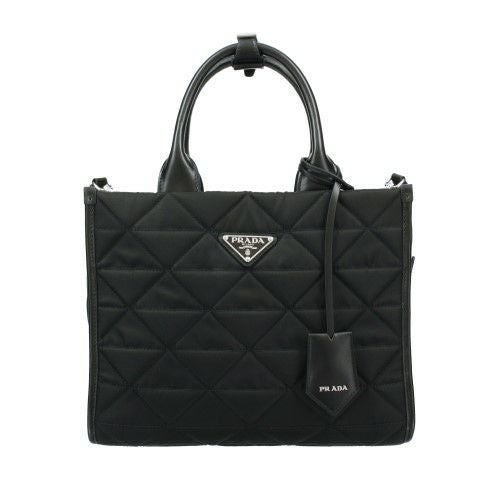 PRADA ブラック トートバッグ PRADA（プラダ） トート バッグ BR3254 ナイロン × レザー 黒 ブラック