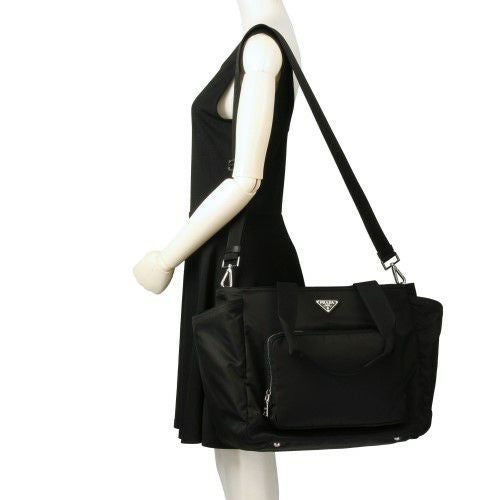 プラダ マザーズバッグ ベビーバッグ レディース ブラック PRADA