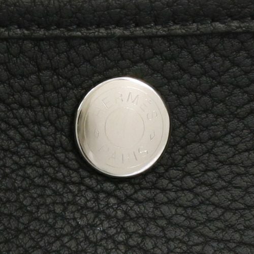 エルメス ガーデンパーティ30 TPM ノワール ネゴンダ シルバー金具 B刻印 HERMES Garden party TPM