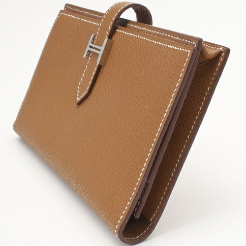 エルメス ベアンスフレ ゴールド ヴォーエプソン シルバー金具 B刻印
