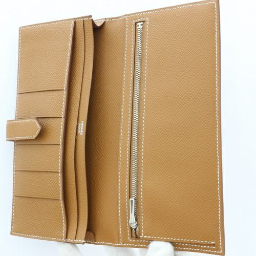 エルメス ベアンスフレ ゴールド ヴォーエプソン シルバー金具 B刻印