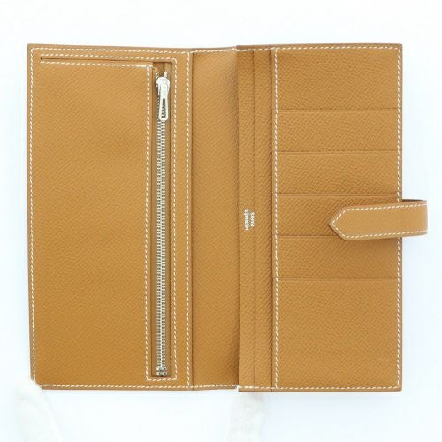エルメス ベアンスフレ ゴールド ヴォーエプソン シルバー金具 B刻印