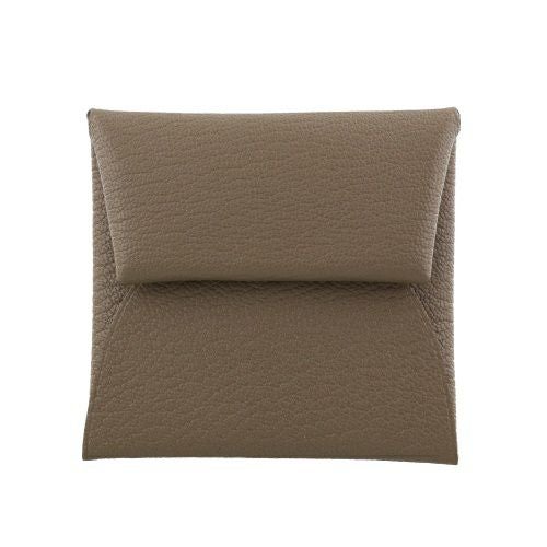 エルメス バスティア エトゥープ ヴォーエプソン シルバー金具 B刻印 HERMES Bastia