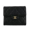 シャネル 三つ折り財布 レディース ブラック CHANEL AP0231 Y01864 C3906