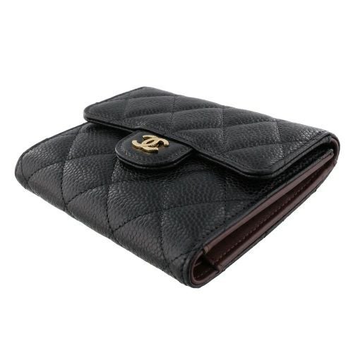 シャネル 三つ折り財布 レディース ブラック CHANEL AP0231 Y01864