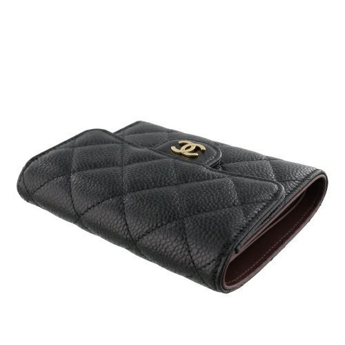 シャネル 三つ折り財布 レディース ブラック CHANEL AP0231 Y01864