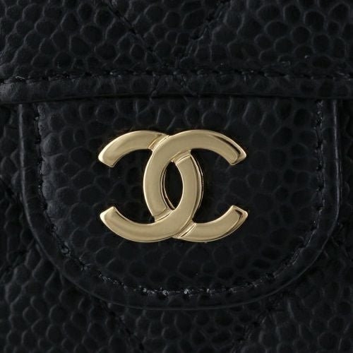 シャネル 三つ折り財布 レディース ブラック CHANEL AP0231 Y01864