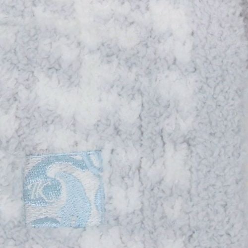 カシウェア ブランケット ハウンドトゥース アイスブルー×ホワイト