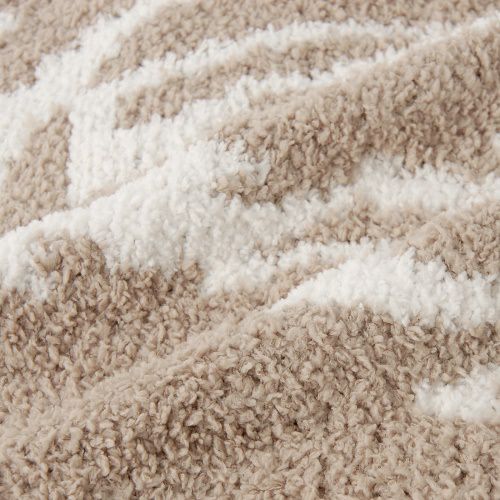 カシウェア ブランケット ダマスク テディ×クリーム kashwere THCH